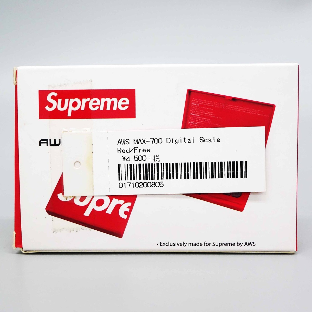 小物 Supreme AWS MAX-700 Digital Scale RED Supreme × AWS MAX-700 Digital Scale Red from Japan New 【Supreme