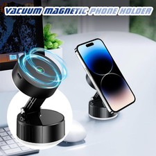 360  Vacuum Magnetic Phone Holder Suction Cup Car Mount with Foldable Stand