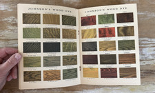 Vintage advertising booklet Floor Woodwork Furniture SC Johnson color chart 1921