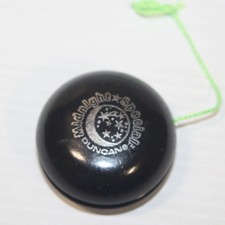 Vintage Duncan Classic Black Midnight Special Yo-Yo Moon  Stars YoYo Toy