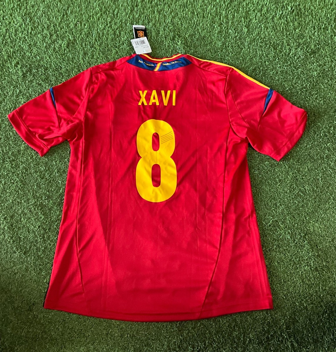 adidas Spain Men's Home Jersey 12/13 Legend Xavi #8 Sz L - Red | eBay
