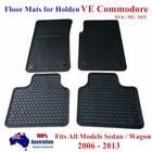 <!--F#f_0-->Rubber Floor Mats For Holden Commodore VE SS 06 - 2013 Sedan/Wagon Full Black<!--F/-->