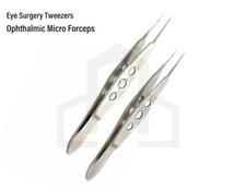 Ophthalmic Micro Forceps Eye Surgery Tweezers 2pcs A++ Quality