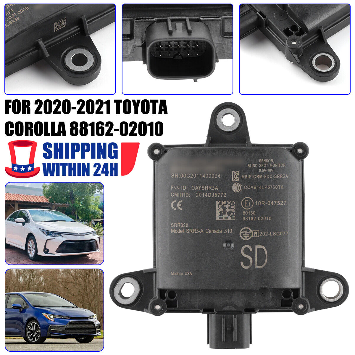 OEM Blind Spot Monitor Radar Sensor For 2020-2021 Toyota OEM Blind Spot Monitor Radar Sensor For 2020-2021 Toyota