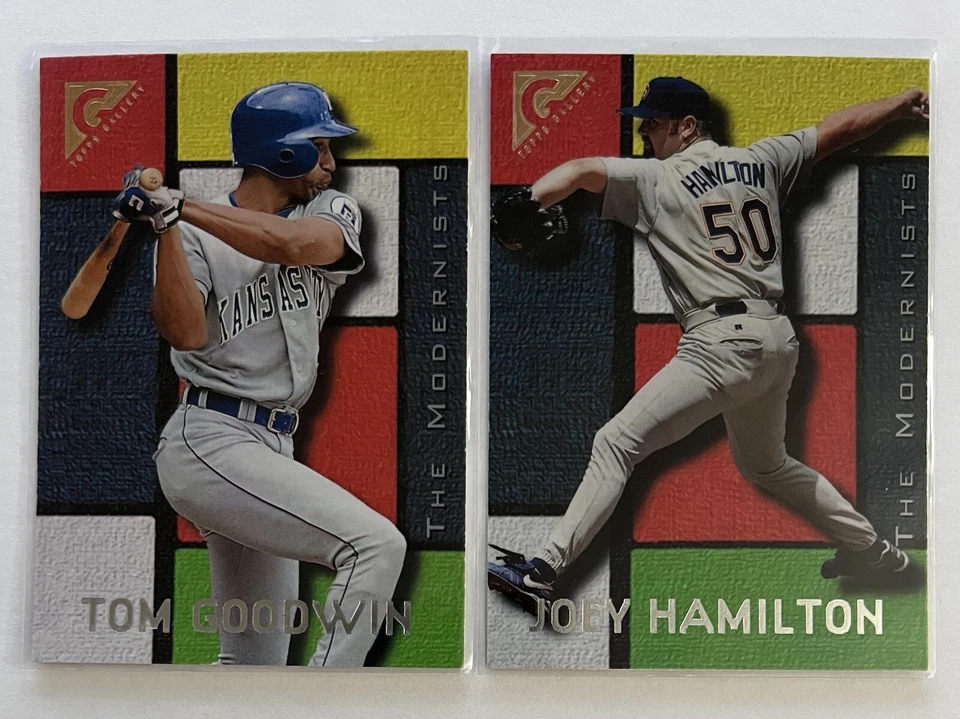 1996 Topps Gallery Béisbol Los Modernistas Insertar Lote Tom Goodwin Dan Miceli MLB Foto 4 de 4