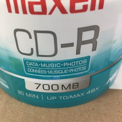 Maxell CD-R Maxdata CD Recordable Media 48X 700MB 80 Min 50 Pack