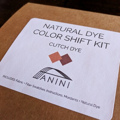 Cutch - Natural Dye Color Shift Kit - Learn Nat Dye+Mordants - Free Shipping USA