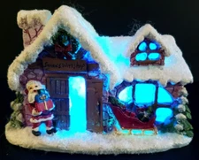 Tiny Treasures "Santa's Workshop" Snow Covered 6" x 4.5" x 2.5" Celebrate It