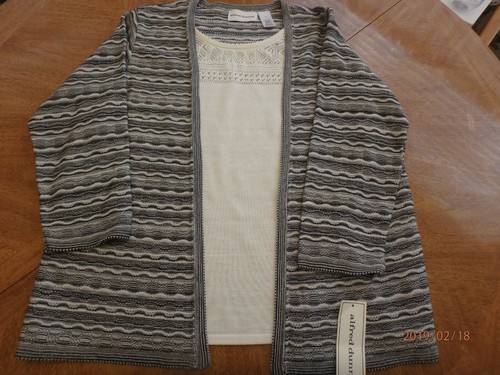 Alfred Dunner Twin Sweater Set, Size M, NWT | eBay