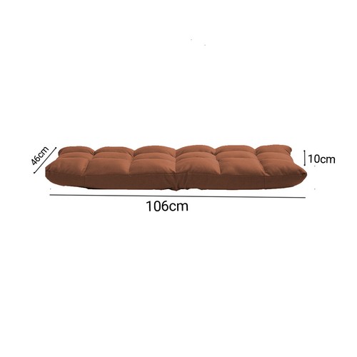 SOGA Lazy Soft Cushion Floor Recliner Adjustable Foldable Backrest Seat Coffee - Picture 6 of 9