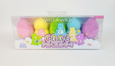 Wet N Wild Care Bears 5 Piece Makeup Sponge Set Care Package Limited Edition NEW