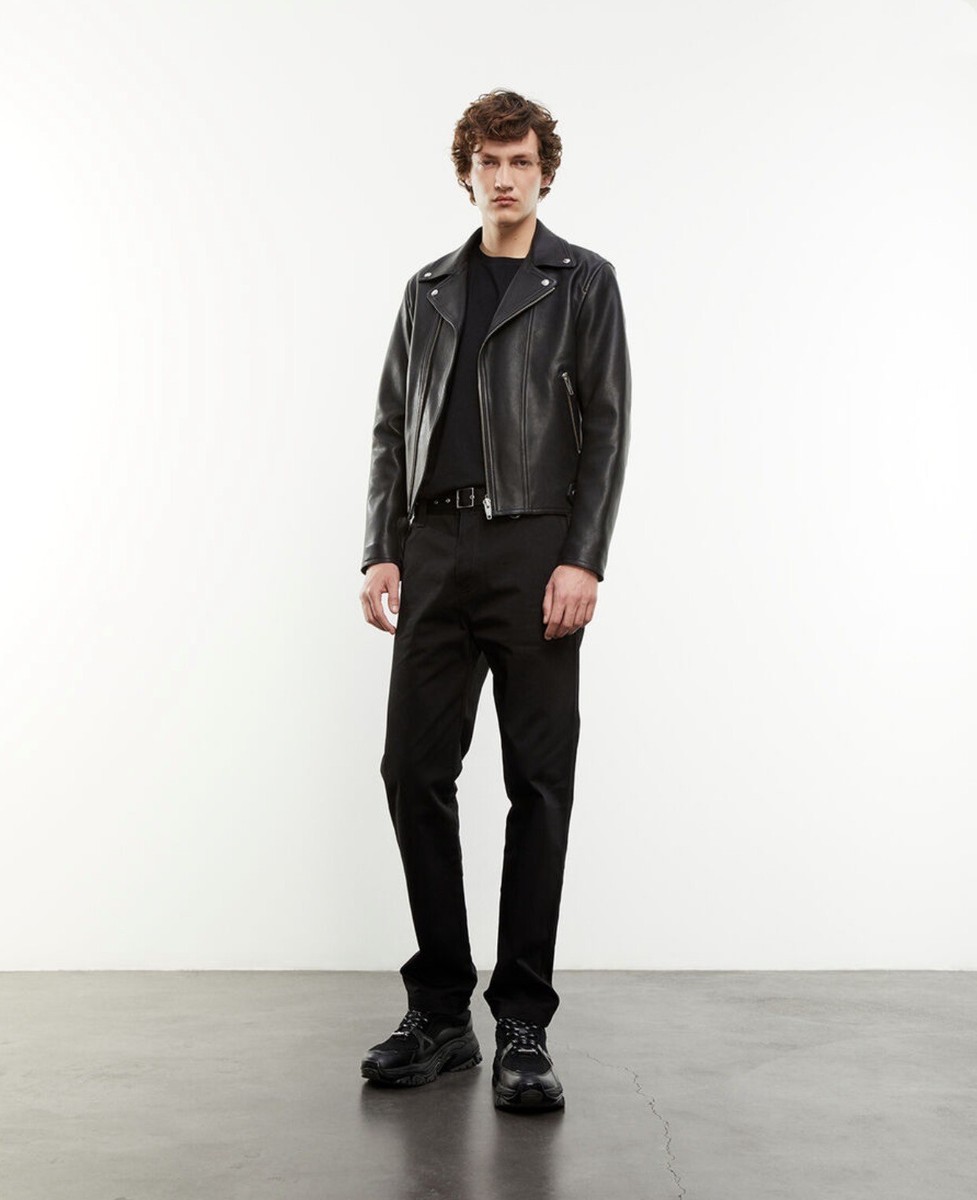 NWT The kooples Men’s padded Black leather Jacket $995 Size XL