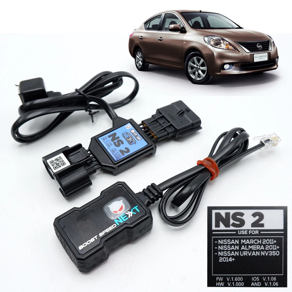 Control acelerador ECU NS2 velocidad negro para Nissan March Almera Urvan '11 '19 Foto 4 de 4