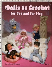 Dolls to Crochet for Use and for Play ©1981 Gaylemot Publishing Leaflet 18 proje