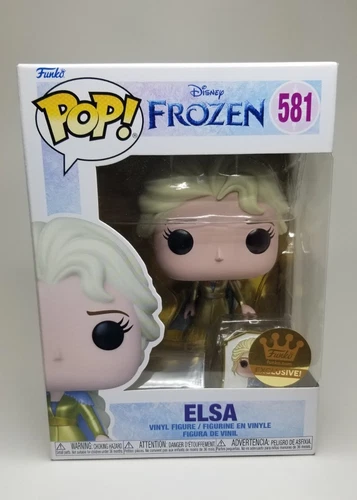 Funko Pop! DISNEY FROZEN : ELSA FUNKO EXCLUSIVE (GOLD)  W/ PIN #581