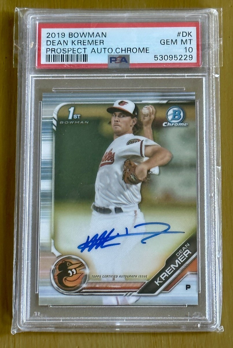 Dean Kremer 2019 1st Bowman Chrome Autograph Auto RC Rookie