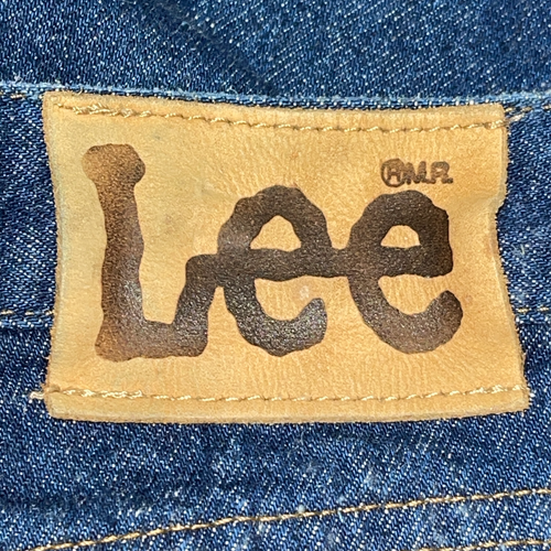 Jeans vintage Lee Denim blu Union made in USA da uomo taglia 42 X 30 lavati scuri - Foto 10 di 16