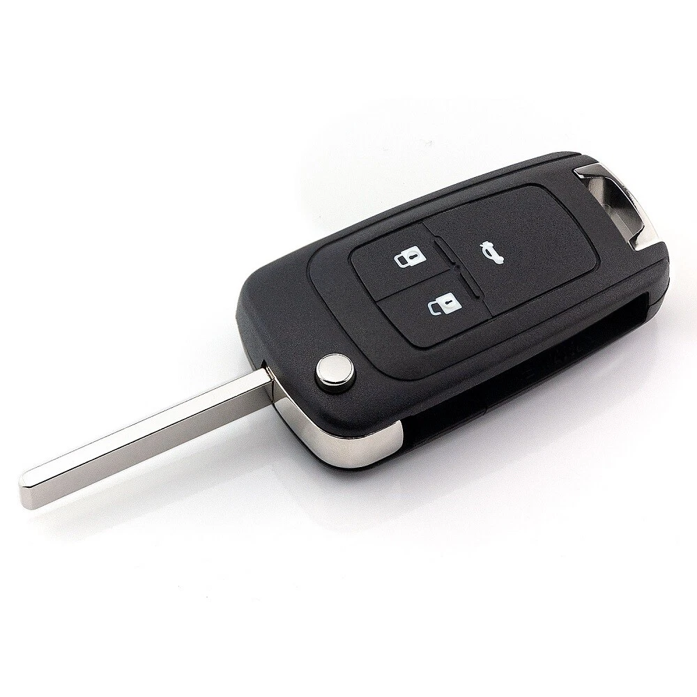 Autoschlüssel Gehäuse Opel 2 Tasten Schlüsselgehäuse Klappgehäuse Für Opel Astra J, Insignia, Zafira, Corsa – Schwarz Klappschlüssel Gehäuse Für Astra Insignia