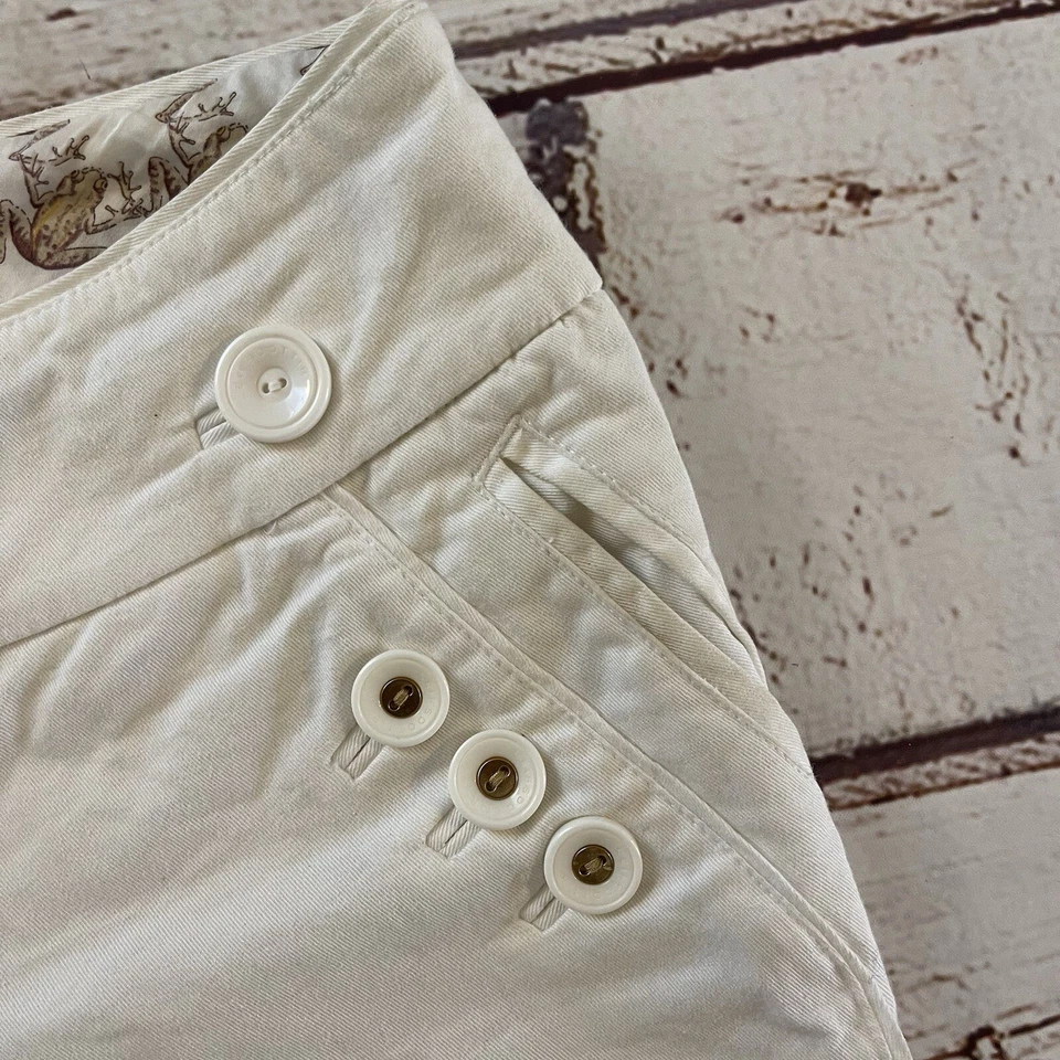 Pantalones Cortos Leifedottir Mujer 0 Blanco Anthropologie Foto 3 de 4