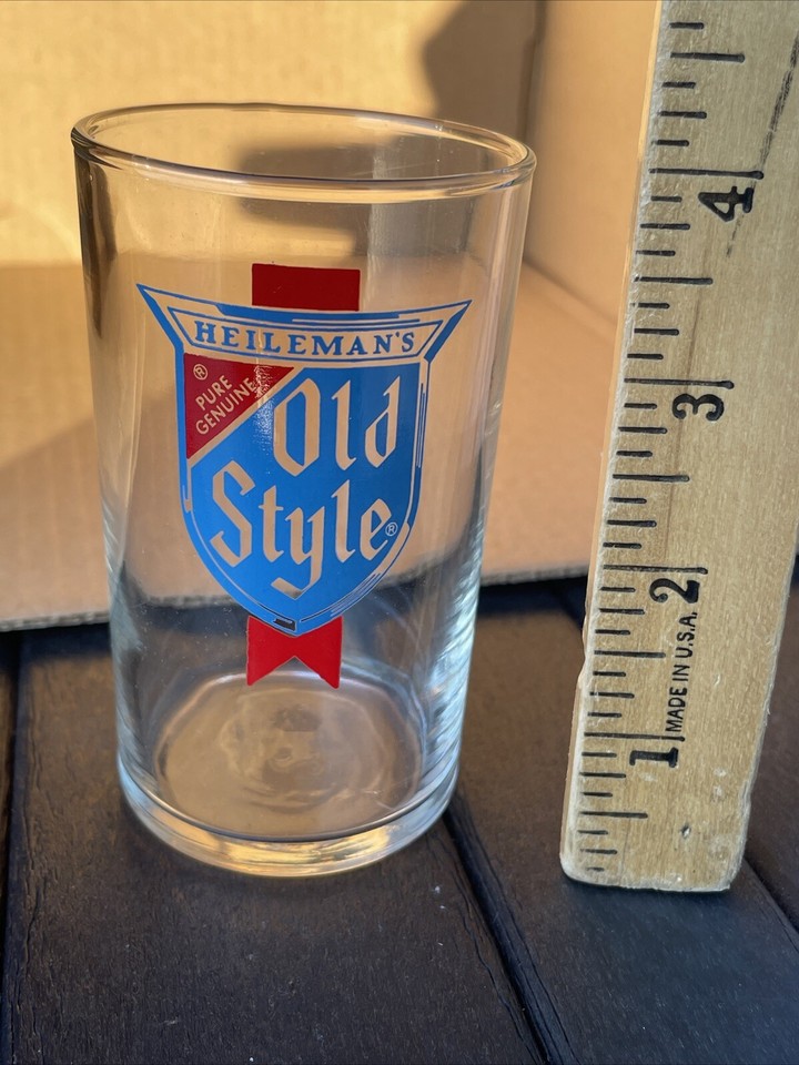 Vintage Heileman's Old Style Beer Glass Small Tavern Bar eBay