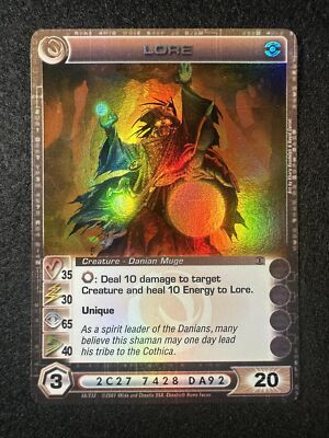 Chaotic TCG Min E 20 Lore 66/232 DOP 1st Ed Super Rare NM/LP | eBay