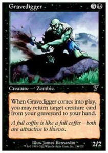 Gravedigger x4 - 7th Edition - NM-Mint, English - 7th Edition