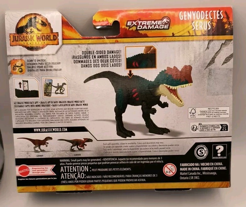 Jurassic World Dominion Extreme Damage Genyodectes Serus