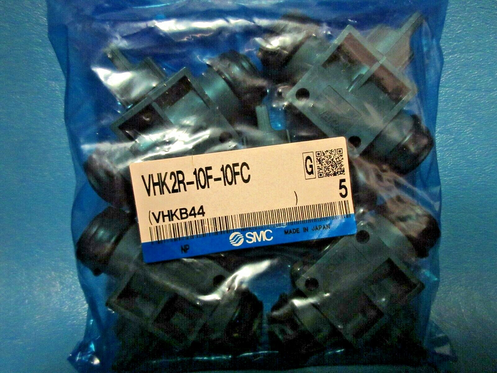 LOT OF 5 SMC VHK2R-10F-10FC, Finger Valve, 2 Port Valve, VHK2