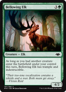 Bellowing Elk - Foil x1 - Modern Horizons - NM-Mint, English - Modern Horizons