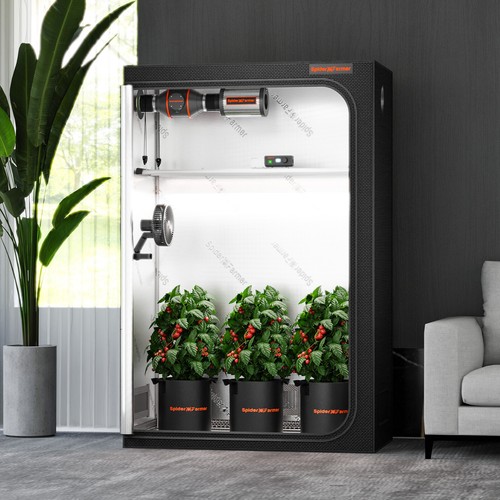 Spider Farmer Indoor Grow Tent Mylar Green Room 1680D Oxford Hydroponic Plant - Picture 4 of 55