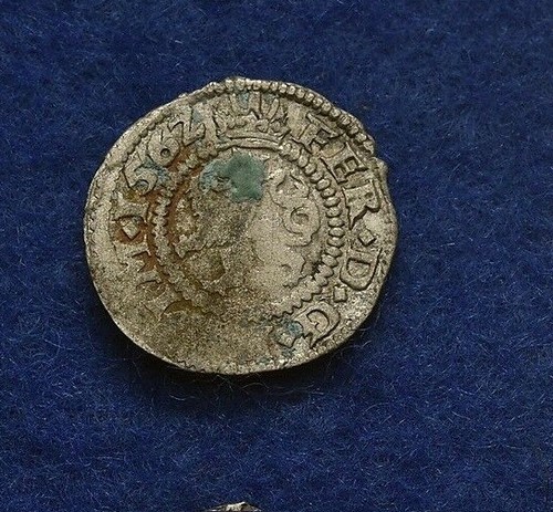 1562 Böhmen Österreich Kuttenberg silberweiß Pfennig Ferdinand, Löwe #2