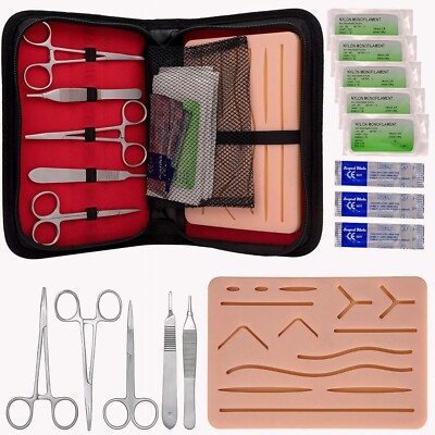 21 PC Advanced Suture Practice Kit for Medical Students Top Quality Suture Pads