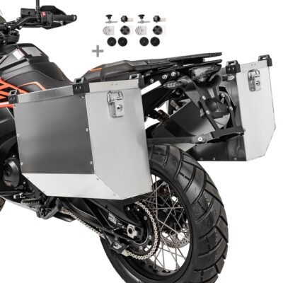 Aluminium pannier set AL 36L for BMW F 650/ CS Scarver/ GS/ Dakar / ST + kit for