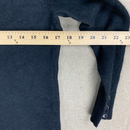 Suéter Talbots 100 % cachemir talla mediana para mujer suéter negro tejido difuso - Imagen 5 de 7