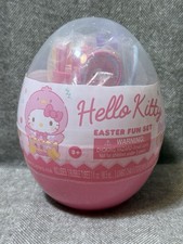 New Hello Kitty Easter Fun Outdoor Set with chalk, bubble tubes, frisbee