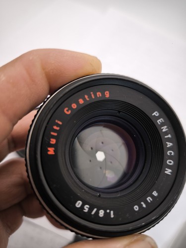 KW 50mm F/1.8 Pentacon Electric M42 Schraubfassung Manuelles Fokusobjektiv - Imagen 8 de 9