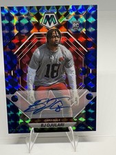 2023 Panini Mosaic Blue Mosaic Prizm Auto BJ Ojulari Rookie (RC) /99 Cardinals