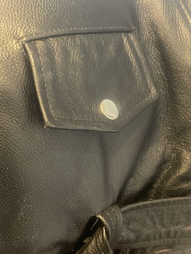 Xelement Men Classic Retro Black TOP GRADE Leather Motorcycle Biker Jacket Sz 3X - Picture 18 of 23