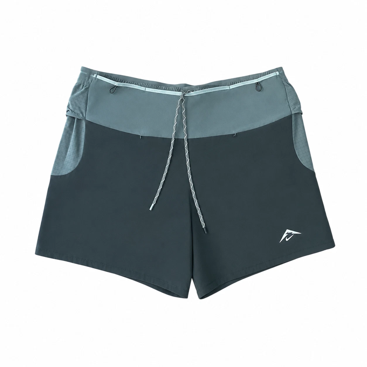 Nike Trail Second Sunrise Running Shorts Men’s L Gray Zip Pocket Dri-FIT NWT