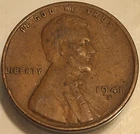 1941 S 1C BN Lincoln Wheat Cent Penny! Good Condition But You Be The Judge!