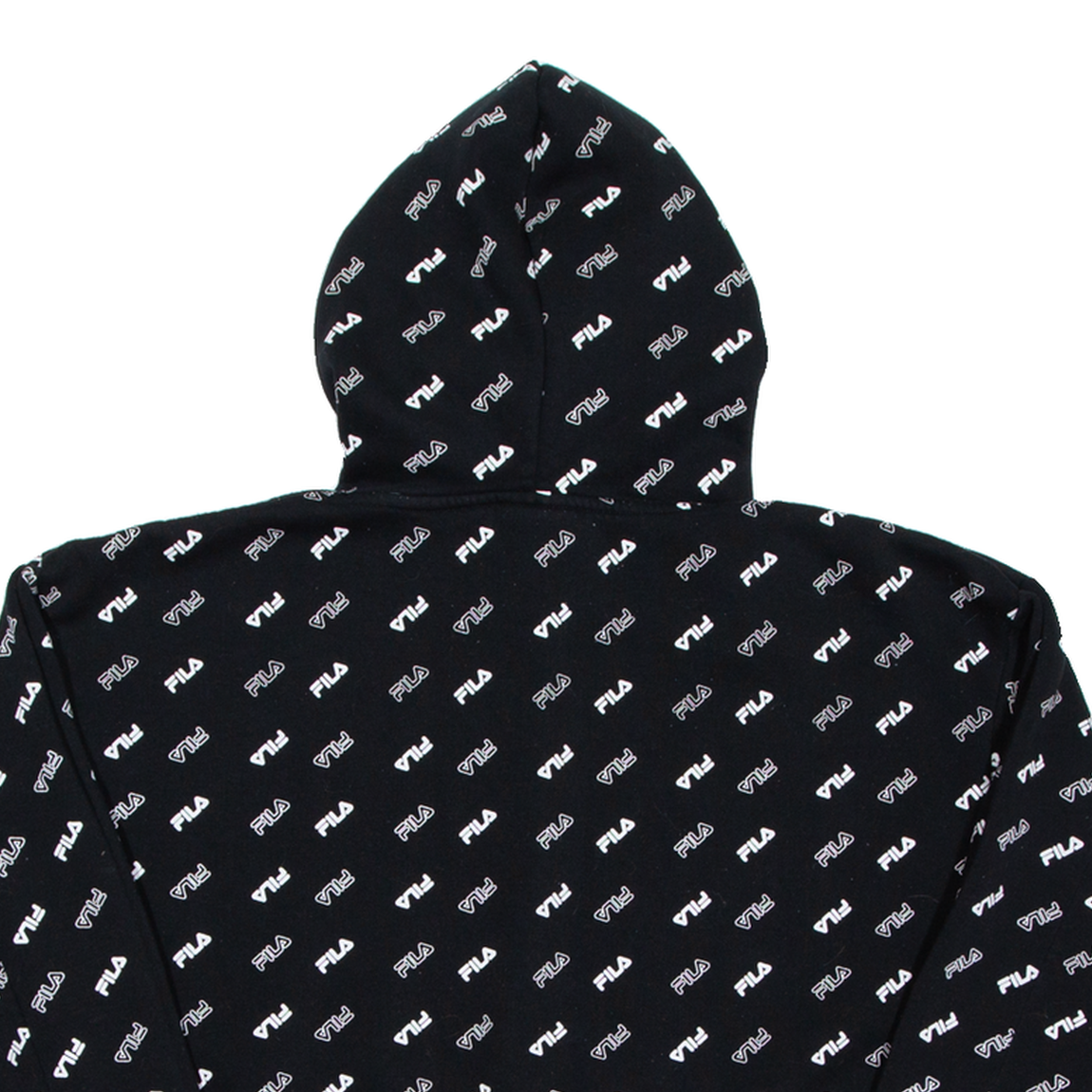 FILA Cropped Felpa Donna Nera con Cappuccio M