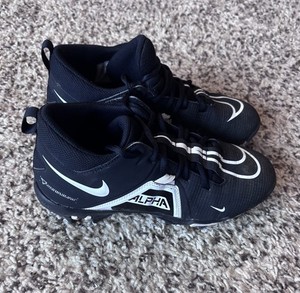 Nike Boys Alpha Menace 3 Shark Football Cleats CV0583-001 Black Size 5.5Y