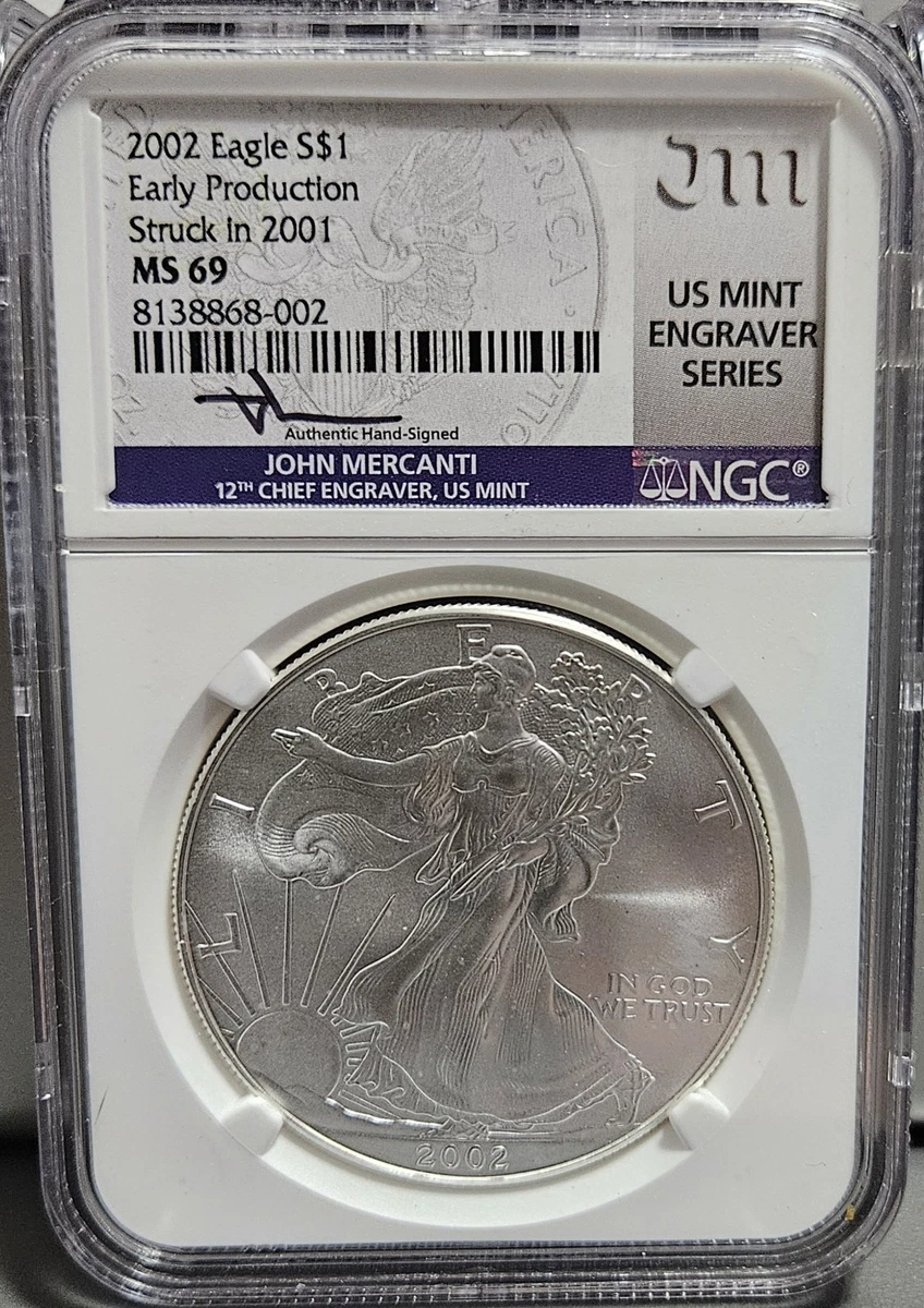 American Eagle MS 69 Graded 2001 Silver Bullion Coins for sale | eBay