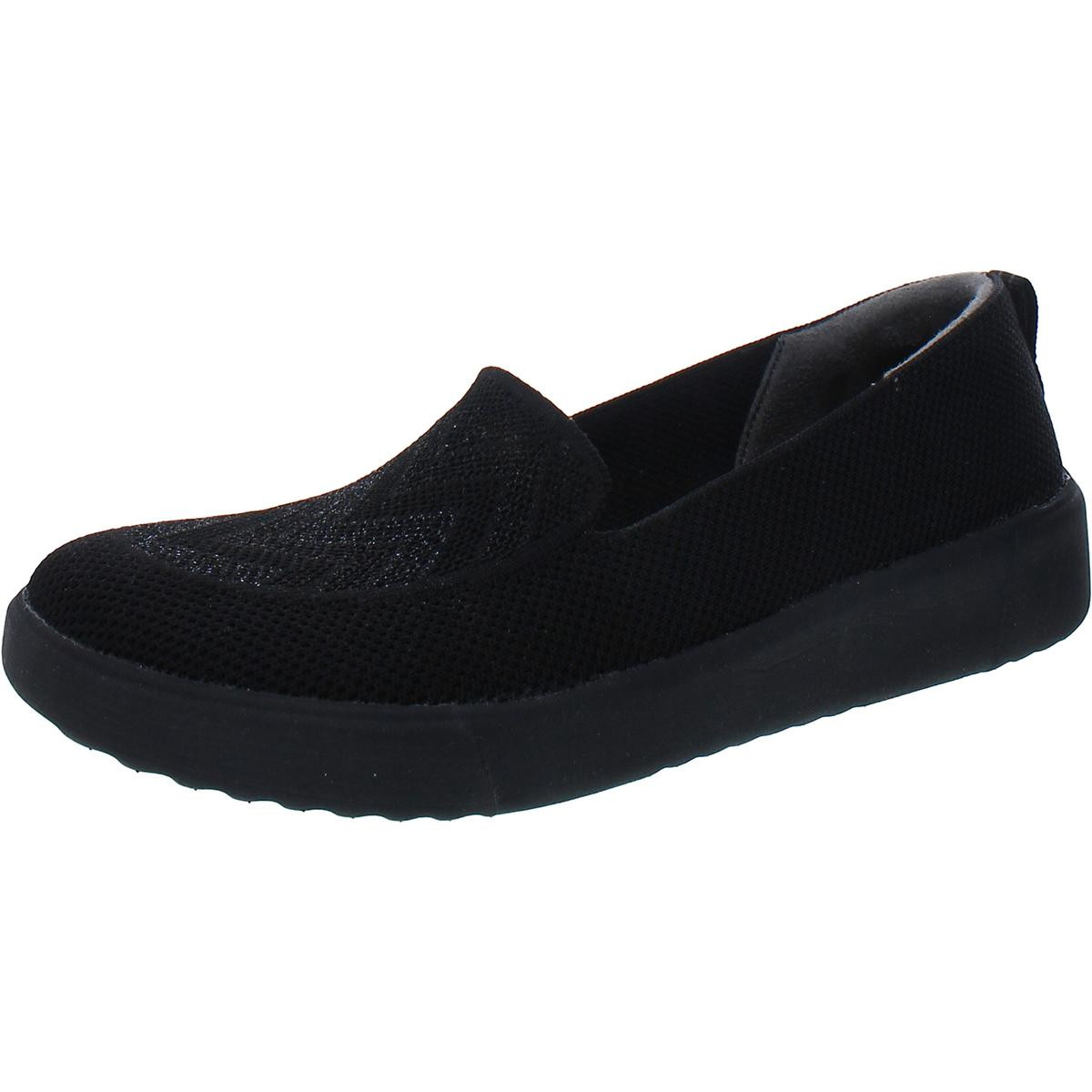 Женские мокасины Bzees March On Moc из черной сетки с шевронами 7 Medium (B,M) BHFO 0441