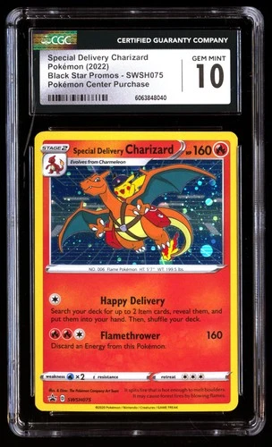 CGC 10 Special Delivery Charizard SWSH075 Pokemon Black Star Promos 2022 English