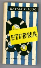 ETERNA DDR Schallplatten Katalog 1959  Schellackplatten 45er/33er  B560