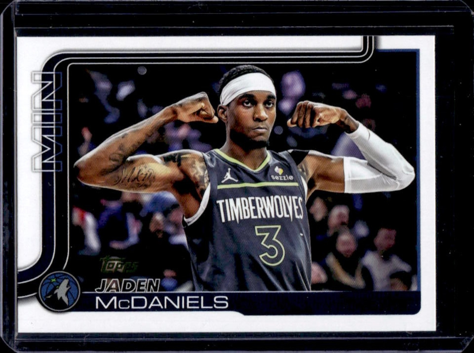 2025-26 Topps Jaden McDaniels Golden Mirror Image Variation #248 Timberwolves