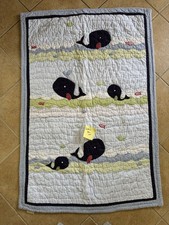Pottery Barn Kids Whales Quilt Baby Crib - Beautiful  Soft 