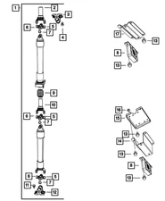 Genuine Mopar Drive Shaft Bearing Kit 5183075AC