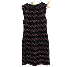 Trina Turk Goodnight Tweed Sheath Dress Size 10 Embroidered Colorful Sleeveless